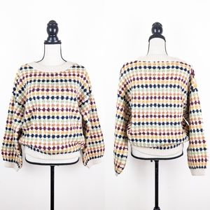 🦋LAST🦋 NWT Perch by Blu Pepper Chunky Multicolor Sweater, Size 3X